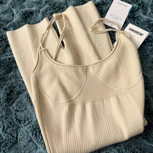 JACQUEMUS Le body short ribbed-knit playsuit - Picture 2 of 8